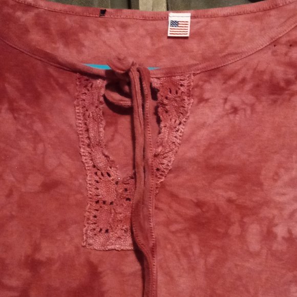 Tie Dye 70s Long Bell Sleeved Shirt - Picture 2 of 4